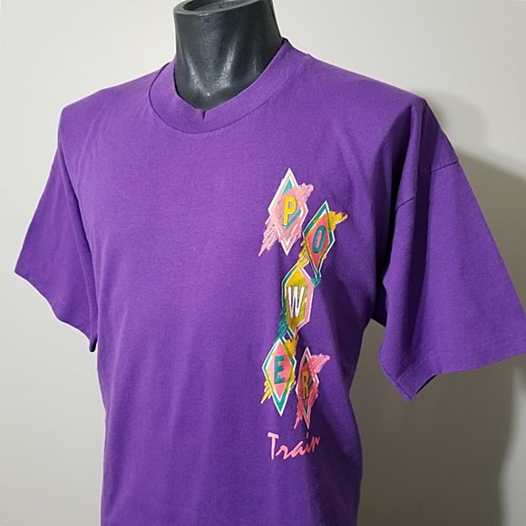 Fruit of the Loom Other - Vintage 90s Fitness Bodybuilding Workout Tee Shirt 2XL POWER TRAIN T-Shirt